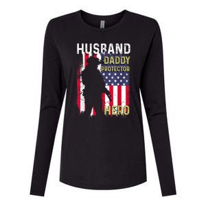 Husband Daddy Protector Womens Cotton Relaxed Long Sleeve T-Shirt