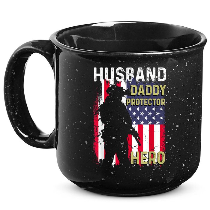 Husband Daddy Protector 15oz Campfire Ceramic Mug