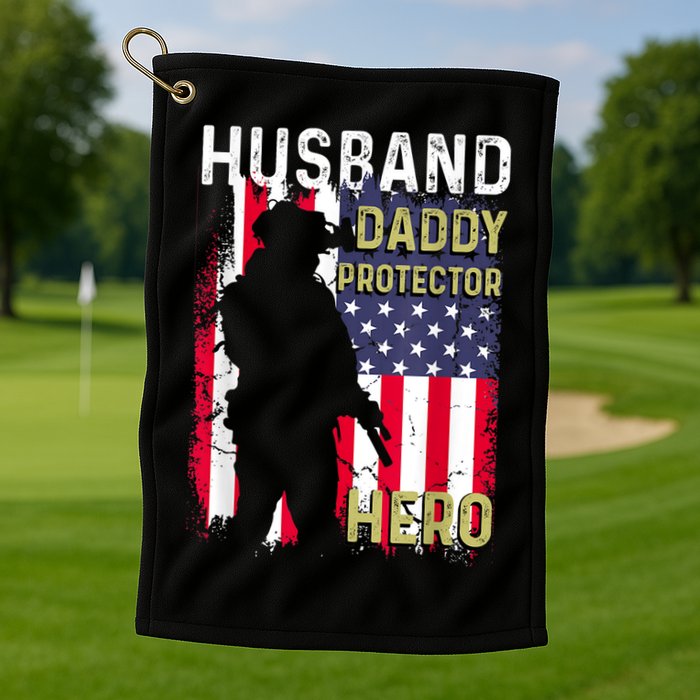 Husband Daddy Protector Golf Towel