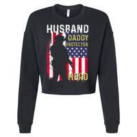 Husband Daddy Protector Cropped Pullover Crew