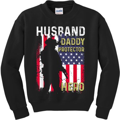 Husband Daddy Protector Kids Sweatshirt