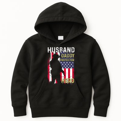Husband Daddy Protector Kids Hoodie
