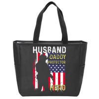 Husband Daddy Protector Zip Tote Bag
