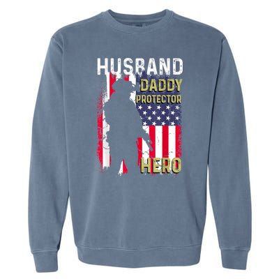 Husband Daddy Protector Garment-Dyed Sweatshirt