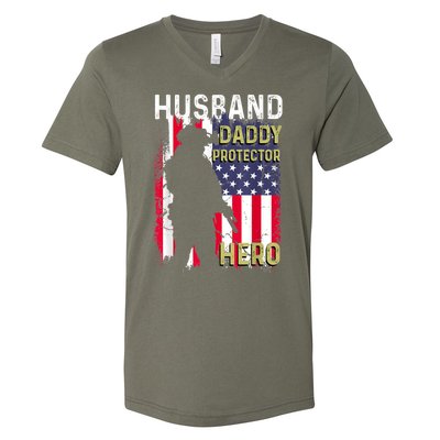 Husband Daddy Protector V-Neck T-Shirt