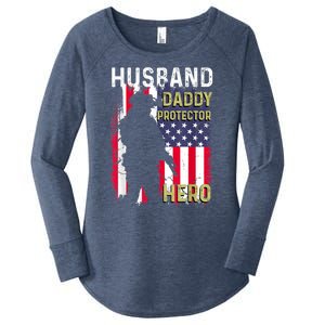 Husband Daddy Protector Women's Perfect Tri Tunic Long Sleeve Shirt