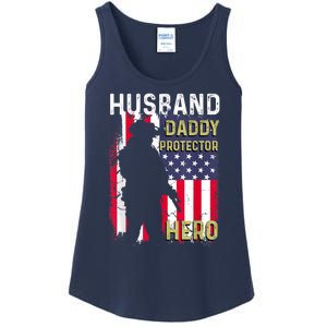 Husband Daddy Protector Ladies Essential Tank