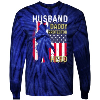 Husband Daddy Protector Tie-Dye Long Sleeve Shirt