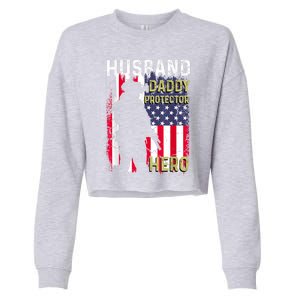 Husband Daddy Protector Cropped Pullover Crew