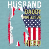 Husband Daddy Protector Sueded Cloud Jersey T-Shirt