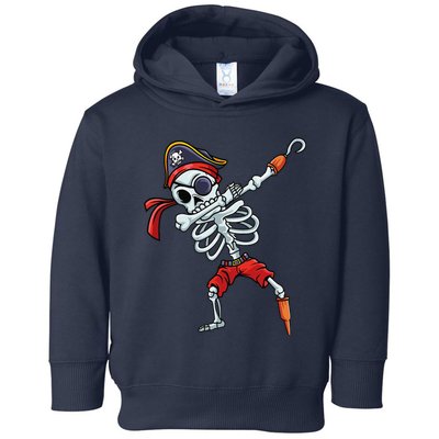 Halloween Dabbing Pirate Skeleton Funny Dab Toddler Hoodie