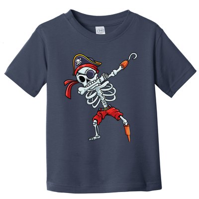 Halloween Dabbing Pirate Skeleton Funny Dab Toddler T-Shirt