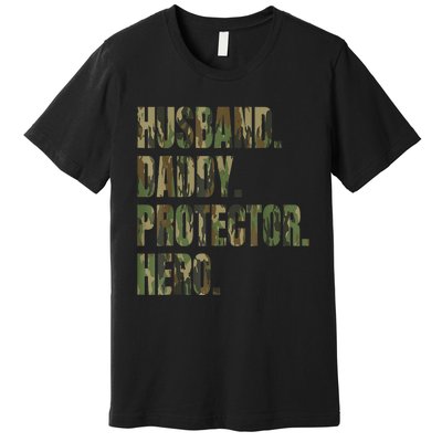 Husband Daddy Protector Hero Premium T-Shirt