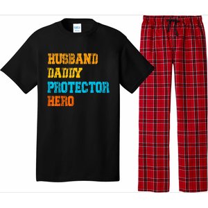 Husband Daddy Protector Hero FatherS Day Gift Pajama Set