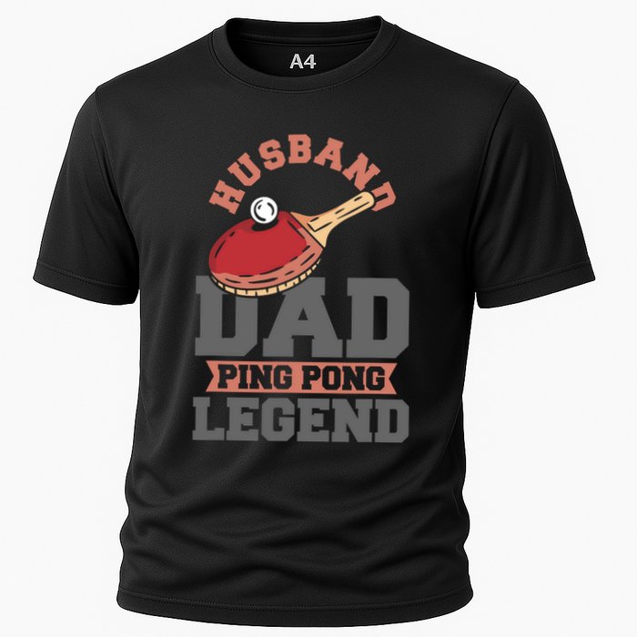 Husband Dad Ping Pong Legend Table Tennis Cooling Performance Crew T-Shirt