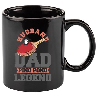 Husband Dad Ping Pong Legend Table Tennis 11oz C Handle Ceramic Mug