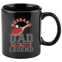 Husband Dad Ping Pong Legend Table Tennis 11oz C Handle Ceramic Mug