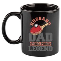 Husband Dad Ping Pong Legend Table Tennis 11oz C Handle Ceramic Mug