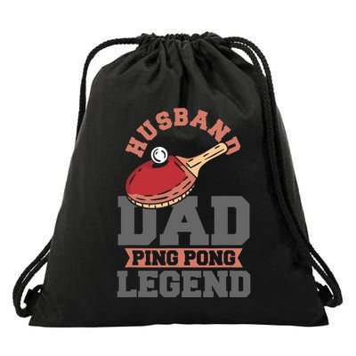 Husband Dad Ping Pong Legend Table Tennis Drawstring Bag