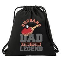 Husband Dad Ping Pong Legend Table Tennis Drawstring Bag