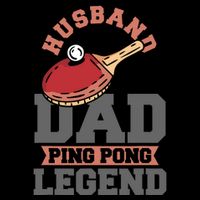 Husband Dad Ping Pong Legend Table Tennis 16 in Basic Backpack