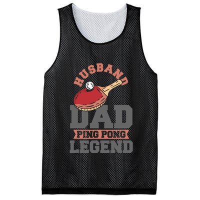 Husband Dad Ping Pong Legend Table Tennis Mesh Reversible Basketball Jersey Tank