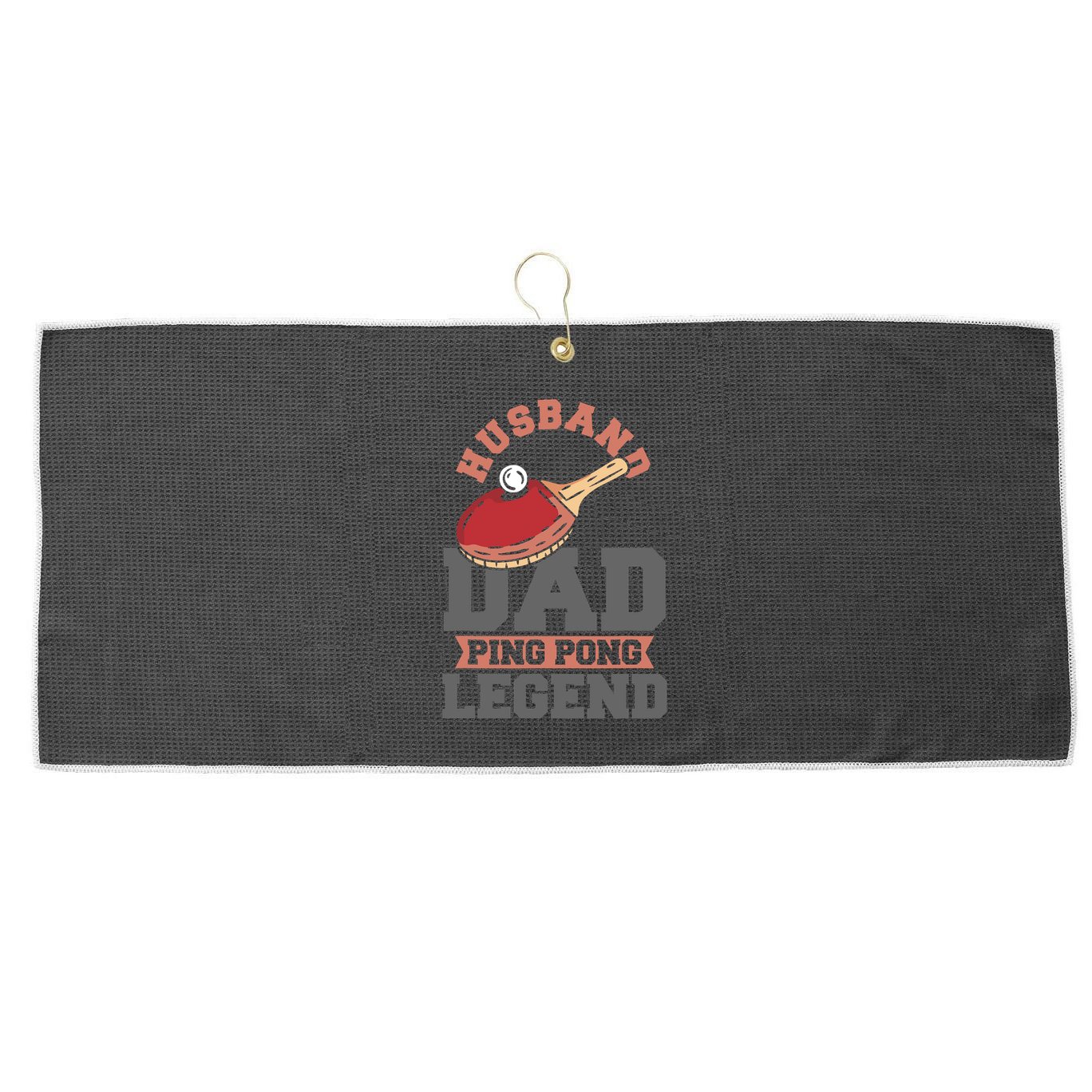 Husband Dad Ping Pong Legend Table Tennis Large Microfiber Waffle Golf Towel