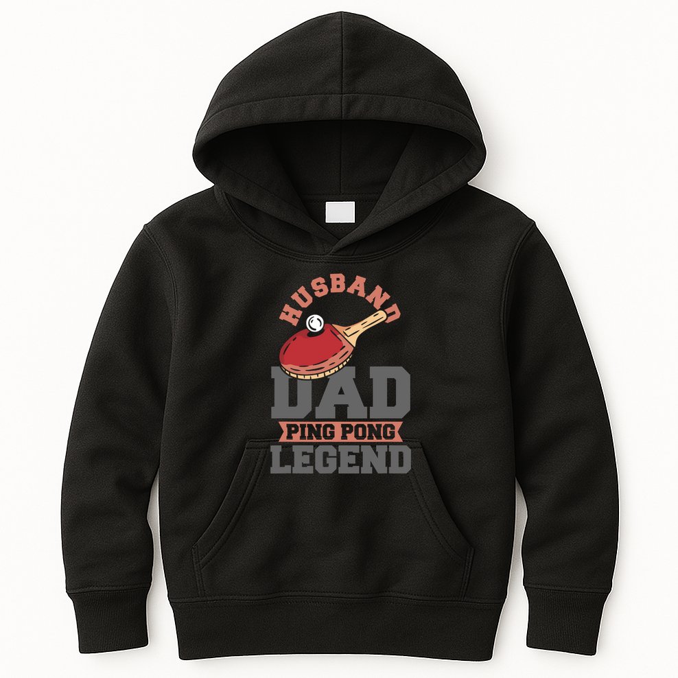 Husband Dad Ping Pong Legend Table Tennis Kids Hoodie