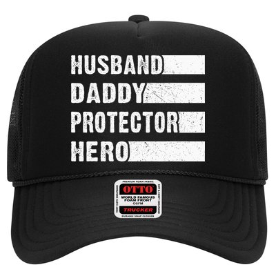 Husband Daddy Protector Hero Trucker Hat