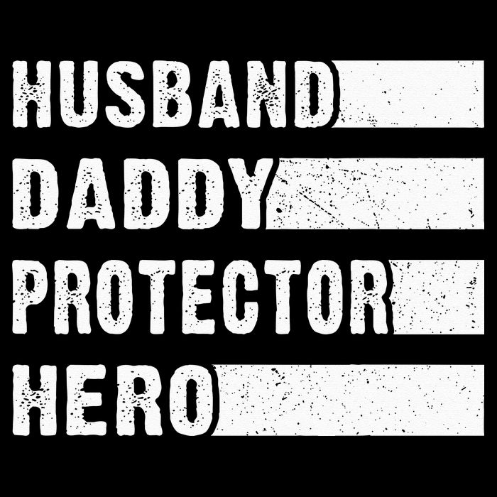 Husband Daddy Protector Hero Cropped Pullover Crew