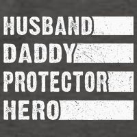 Husband Daddy Protector Hero Vector Backpack