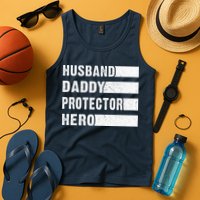 Husband Daddy Protector Hero Tank Top