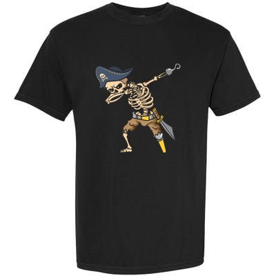 Halloween Dabbing Pirate Skeleton Garment-Dyed Heavyweight T-Shirt