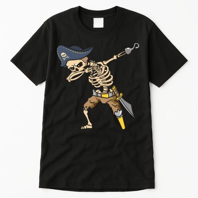 Halloween Dabbing Pirate Skeleton Tall T-Shirt