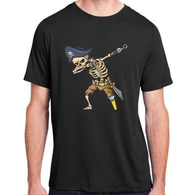 Halloween Dabbing Pirate Skeleton Adult ChromaSoft Performance T-Shirt