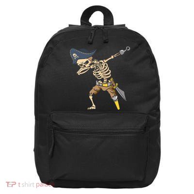 Halloween Dabbing Pirate Skeleton 16 in Basic Backpack