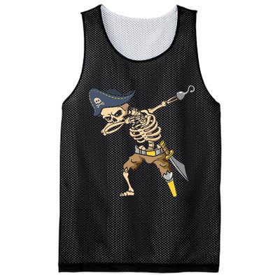 Halloween Dabbing Pirate Skeleton Mesh Reversible Basketball Jersey Tank