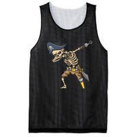 Halloween Dabbing Pirate Skeleton Mesh Reversible Basketball Jersey Tank