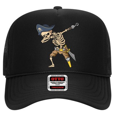 Halloween Dabbing Pirate Skeleton Trucker Hat