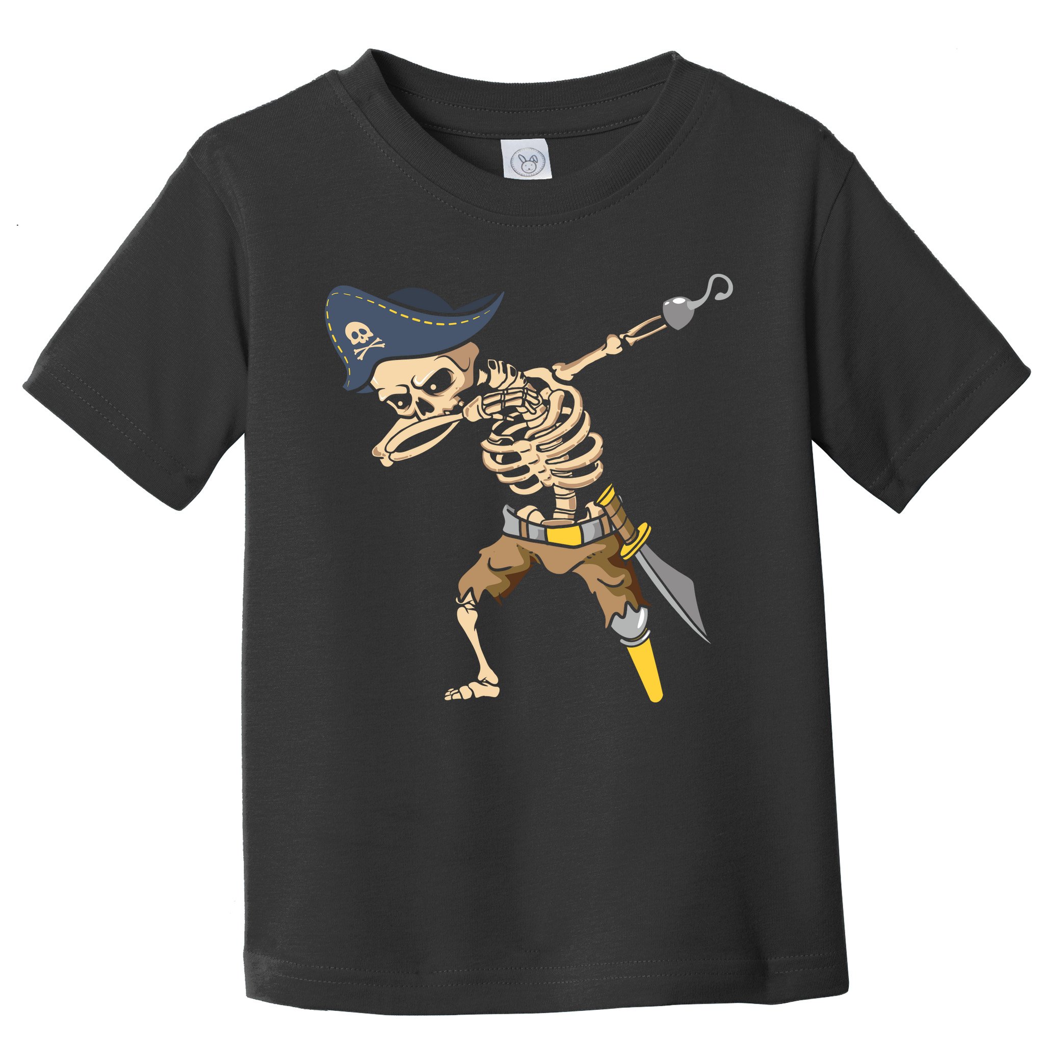 Halloween Dabbing Pirate Skeleton Toddler T-Shirt