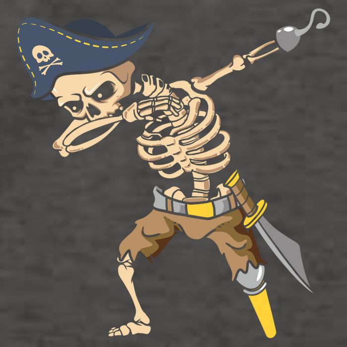 Halloween Dabbing Pirate Skeleton Vector Backpack