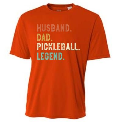 Husband Dad Pickleball Legend Funny Dad Pickleball Cooling Performance Crew T-Shirt