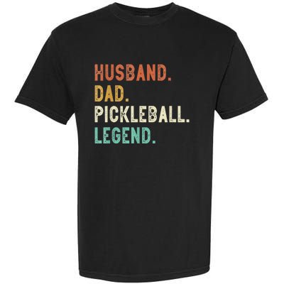 Husband Dad Pickleball Legend Funny Dad Pickleball Garment-Dyed Heavyweight T-Shirt