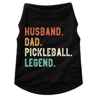 Husband Dad Pickleball Legend Funny Dad Pickleball Doggie Tank