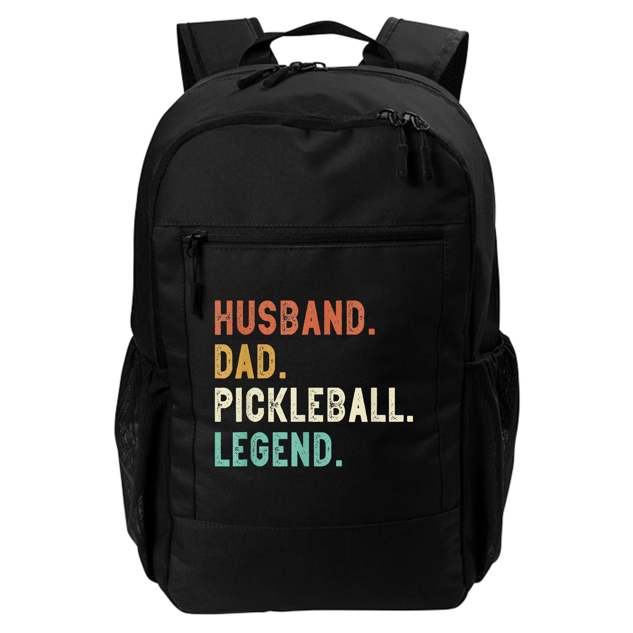 Husband Dad Pickleball Legend Funny Dad Pickleball Backpack