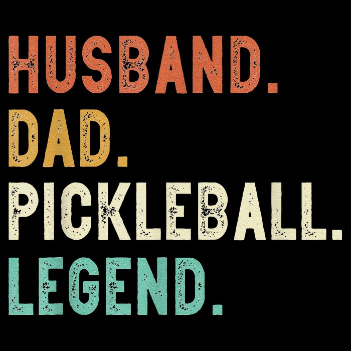 Husband Dad Pickleball Legend Funny Dad Pickleball Sustainable Bucket Hat