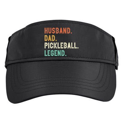 Husband Dad Pickleball Legend Funny Dad Pickleball Adult Drive Performance Visor