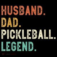 Husband Dad Pickleball Legend Funny Dad Pickleball Cooling Performance Long Sleeve Crew