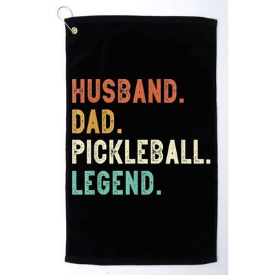 Husband Dad Pickleball Legend Funny Dad Pickleball Golf Towel