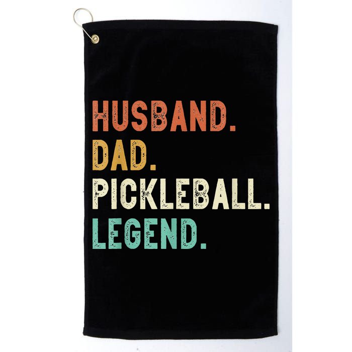 Husband Dad Pickleball Legend Funny Dad Pickleball Golf Towel